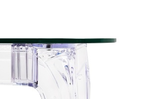 MASA DINING KING 160 CM, CONFECTIONATA DIN POLICARBONAT SI STICLA SECURIZATA, STIL MODERN - Img 4