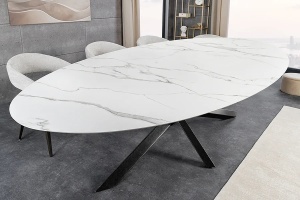 MASA DINING, SCULPTURE 280CM, CADRU DIN METAL SI BLAT DIN CERAMICA, ASPECT MARMURA, ARTIM GROUP SELECTION