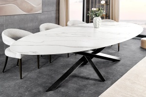 MASA DINING, SCULPTURE 280CM, CADRU DIN METAL SI BLAT DIN CERAMICA, ASPECT MARMURA, ARTIM GROUP SELECTION - Img 4