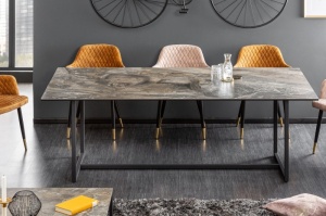 MASA DINING, STIL INDUSTRIAL, 200CM, DIN METAL, STICLA SI CERAMICA, ARTIM GROUP SELECTION