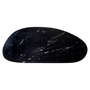 MASA DINING TROCADERO, 220 CM, EFECT DE MARMURA NEAGRA/NEGRU, DIN MARMURA SI METAL, RICHMOND INTERIORS - Img 4