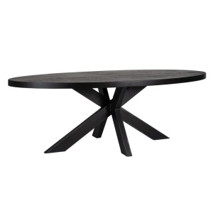 MASA DINING WATSON, 235 CM, NEAGRA , DIN LEMN DE STEJAR, STIL MODERN, RICHMOND INTERIORS