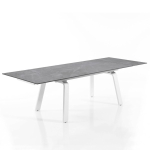 MASA ELEGANTA DIN CERAMICA 160/240CM, DEEM, COD 4655, STIL MODERN, REALIZATA DIN METAL SI CERAMICA - Img 2