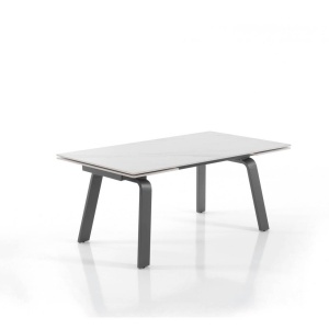 MASA ELEGANTA DIN CERAMICA 160/240CM, DEEM, COD 4656, STIL MODERN, REALIZATA DIN METAL SI CERAMICA