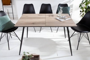 MASA EXTENSIBILA, APARTMENT 120/160CM, COD 41575, MDF INFOLIAT SI PICIOARE DIN METAL, STIL RETRO - Img 3
