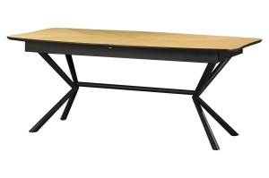 MASA EXTESIBILA DE MARI DIMENSIUNI, GRANDEZZA 180- 270CM, FURNIR LEMN DE STEJAR SI METAL, ASPECT STEJAR, ARTIM GROUP SELECTION - Img 4