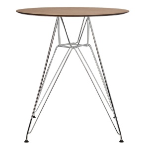 MASA MARO DESCHIS DIN LEMN CU BAZA DE OTEL DSR FI 60 STIL MODERN B2