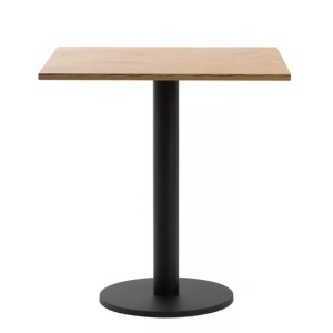 MASA PENTRU CAFENEA, 68x68 CM, STEJAR LANCELOT/NEGRU, DIN PAL LAMINAT SI OTEL, ARTIM GROUP SELECTION - Img 7