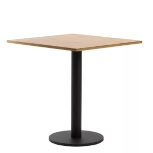MASA PENTRU CAFENEA, 68x68 CM, STEJAR LANCELOT/NEGRU, DIN PAL LAMINAT SI OTEL, ARTIM GROUP SELECTION - Img 8