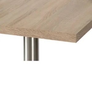 MASA PENTRU CAFENEA, 68x68 CM, STEJAR SONOMA/NEGRU, DIN PAL LAMINAT SI OTEL, ARTIM GROUP SELECTION - Img 2