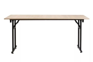 MASA PENTRU CATERING/CONFERINTE 190X100 CM, STEJAR SONOMA/NEGRU, DIN PAL LAMINAT SI OTEL, ARTIM GROUP SELECTION - Img 4
