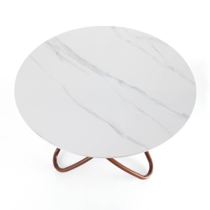 MASA SUFRAGERIE 110CM, HULA HOOP, COD 5755, STIL MODERN, REALIZAT DIN METAL SI CERAMICA - Img 3