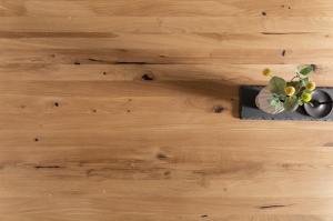 MASA SUFRAGERIE/OFFICE, GRAND OAK 200CM, LEMN MASIV SI METAL, ARTIM GROUP SELECTION - Img 5