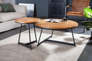 MASUTA DE CAFEA 45CM, ELEGANCE, DIN MDF SI METAL, COD 41204 - Img 5