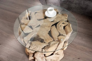 MASUTA DE CAFEA 50CM, NATURE LOUNGE, 23208-1 + 23208-2, DESIGN RUSTIC - Img 5