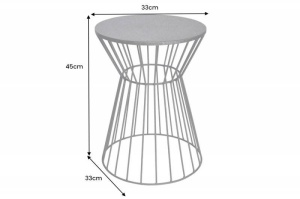 MASUTA DE CAFEA, ABSTRACT 55CM, DIN METAL DE CULOARE NEAGRA, COD 43507, REALIZATA MANUAL - Img 4