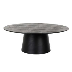 MASUTA DE CAFEA BLAX, 110 CM, NEAGRA, DIN FURNIR DE STEJAR, RICHMOND INTERIORS - Img 2