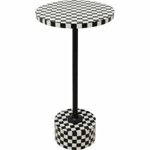 MASUTA DE CAFEA CHSS 25 ALB/NEGRU, CONFECTIONATA DIN OTEL SI MDF, ALB/NEGRU, STIL MODERN