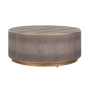 MASUTA DE CAFEA CLASSIO, 100 CM, MARO/AURIU ANTICHIZAT, DIN PIELE ECO SI METAL, RICHMOND INTERIORS
