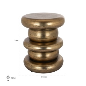 MASUTA DE CAFEA ELA GOLD, 8864, CONFECTIONATA DIN ALUMINIU, STIL MODERN - Img 2