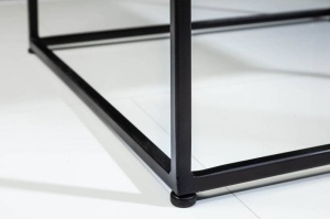 MASUTA DE CAFEA, ELEMENTS 50CM, DIN METAL SI MARMURA GRI, DESIGN MODERN - Img 5
