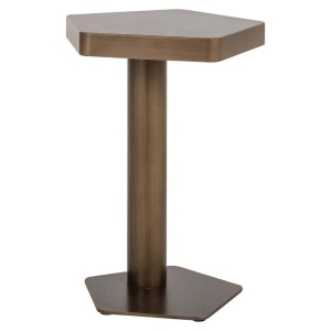 MASUTA DE CAFEA HEXA, 8776, CONFECTIONATA DIN METAL, AURIU ANTICHIZAT, STIL MODERN, RICHMOND INTERIORS