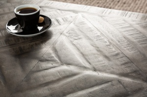 MASUTA DE CAFEA, INFINITY HOME 100CM, LEMN MASIV MANGO, COD 40058 DESIGN RETRO - Img 3