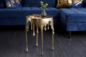 MASUTA DE CAFEA, LIQUID LINE 51CM, COD 39882 GOLD, STIL MODERN - Img 2