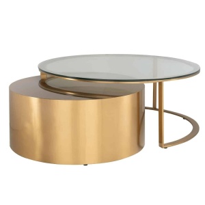 MASUTA DE CAFEA ORLAN, DIN METAL SI STICLA, STIL MODERN, RICHMOND INTERIORS