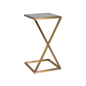 MASUTA DE CAFEA PARAMOUNT BRUSHED GOLD, 9438, CONFECTIONATA DIN OTEL INOXIDABIL SI STICLA, STIL MODERN
