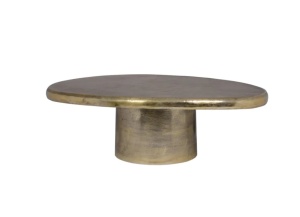 MASUTA DE CAFEA PULITZER, 106 CM, AURIU MAT, DIN ALUMINIU SI METAL, RICHMOND INTERIORS
