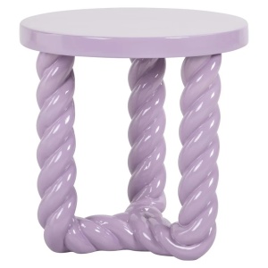 MASUTA DE CAFEA ROSLY PURPLE 45Ø, 825246, CONFECTIONATA DIN POLIRASINA, STIL MODERN