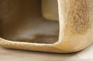 MASUTA DE CAFEA, UNIT 45CM, METAL DE CULOARE AURIE, COD 42733 - Img 5