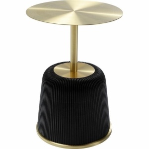 MASUTA DE CAFEA VEGAS 40 NEAGRA/AURIE, CONFECTIONATA DIN OTEL SI SI METAL, STIL MODERN