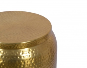 MASUTA DECORATIVA 35CM, ORIENT, DIN METAL DE CULOARE AURIE, COD 40233, ASPECT INDUSTRIAL - Img 2