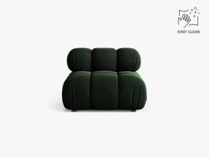 MODUL CANAPEA BELLIS, VERDE SMARALD, CU TAPITERIE DIN CATIFEA VENUS, MICADONI