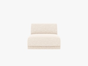 MODUL CANAPEA MILEY, BEJ FILDES, CU TAPITERIE DIN TEXTIL CHENILLE EDEN, MICADONI