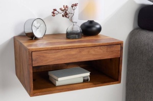 NOPTIERA LAGOS 50CM, LEMN MASIV DE SHEESHAM, DESIGN DEOSEBIT