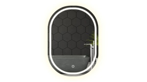 OGLINDA BAIE REA P10408, CU LED, 80x60CM, DIN STICLA, CALITATE SUPERIOARA