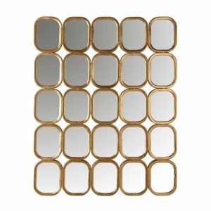 OGLINDA DECORATIVA DREPTUNGHIULARA MARILA, MI-0051, AURIE, STIL MODERN - Img 2