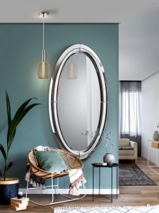 OGLINDA DECORATIVA OVALA 80x150, CURVES COD 724012 DESIGN MODERN ,SCHULLER