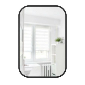 OGLINDA RECTANGULAR 24X36, NEGRU, DIN METAL SI STICLA, STIL MODERN, B2 - Img 4
