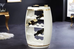 ORGANIZATOR DE VINURI, BODEGA 60CM, LEMN, ALB, MODEL DEOSEBIT
