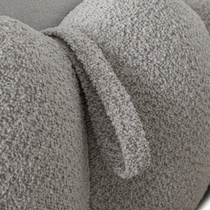 PAT 160X200CM, ARTIM MEBLE, CU SPATIU DE DEPOZITARE, REALIZAT DIN TEXTIL BOUCLE GRI, STIL MODERN - Img 8