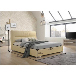 PAT CU SOMIERA LATERALA 180x200 SUITE STIL MODERN TK - Img 2