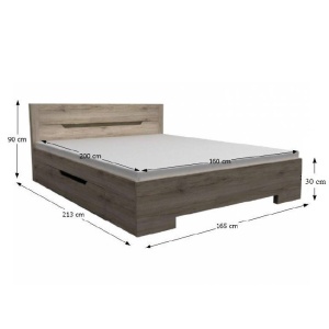 PAT DUBLU 160X200 BETINO DA-26 STIL MODERN TK - Img 3