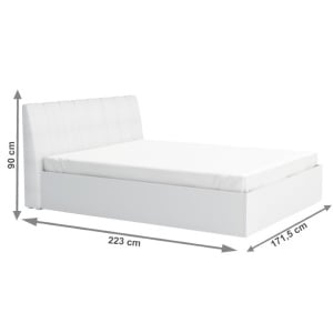 PAT DUBLU ALB 160x200 ITALIA NEW STIL MODERN TK - Img 3