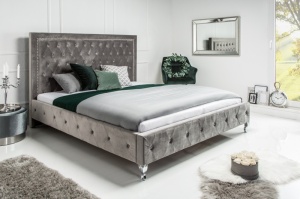 PAT DUBLU, EXTRAVAGANCIA 180CM, COD 38968 GRI ARGINTIU, DESIGN MODERN - Img 2