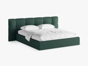 PAT TAPITAT ERIC, 140X200, VERDE, CU TAPITERIE DIN TEXTIL BOUCLE SICURO, MICADONI
