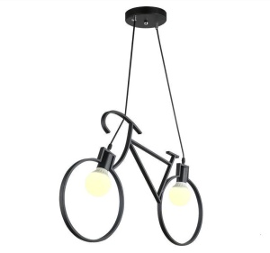 PENDUL BICYCLE APP216-2CP, 68x43 cm, NEGRU, DIN OTEL SI METAL DE INALTA CALITATE, STIL MODERN, TU